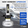 NOVSIGHT 10000LM H4/HB2/9003 LED Headlight Bulbs Dual Hi/Lo Kit 6500K Cool White