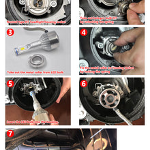 For Mercedes-Benz CLK550 B200 GL320 SL500 SL55 AMG H7 LED Headlight Bulbs Lamps