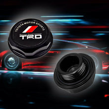 1PCS TRD Racing Black Engine Oil Filler Cap Oil Tank Cover Aluminium For TOYOTA