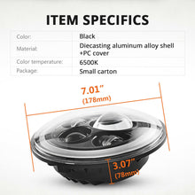 Pair 7" Inch Round LED Headlights Halo Angle Eyes For Jeep Wrangler JK LJ TJ CJ