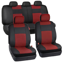 PU Leather Car Seat Covers & All Weather Rubber Floor Mats - Full Interior Set