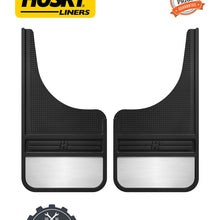 Husky Liners 55001 MudDog Black Rubber Front Mud Flaps Fits 2018 Sierra 3500 HD