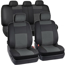 PU Leather Car Seat Covers & All Weather Rubber Floor Mats - Full Interior Set