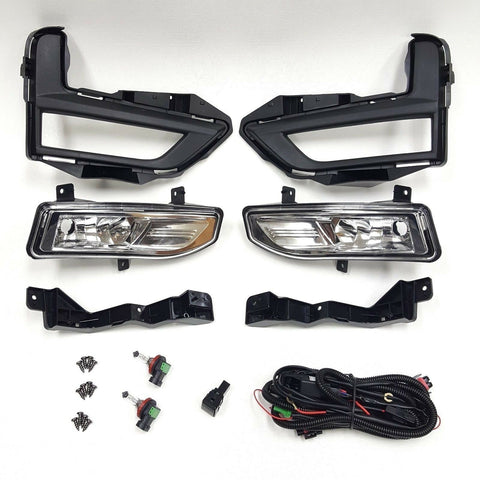 For 2017-2020 Nissan Rogue S SL SV Fog Light Lamp Set with Switch Bezel Wires