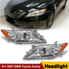 Fit 2010-2011 Toyota Camry Chrome Housing Amber Corner Projector Headlight/Lamp
