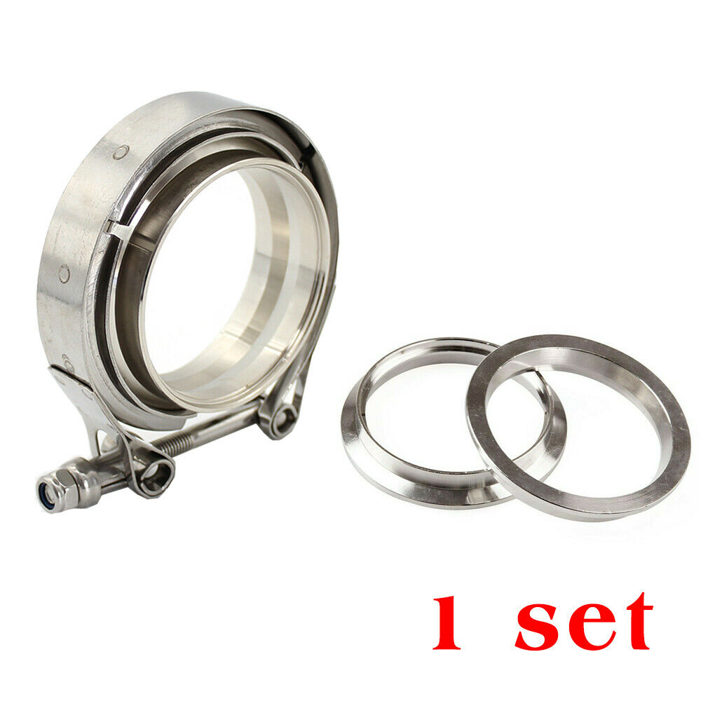 2.5'' SS 304 V-Band Clamp Stainless Steel M/F 2.5 inch v-band Exhaust Downpipe w