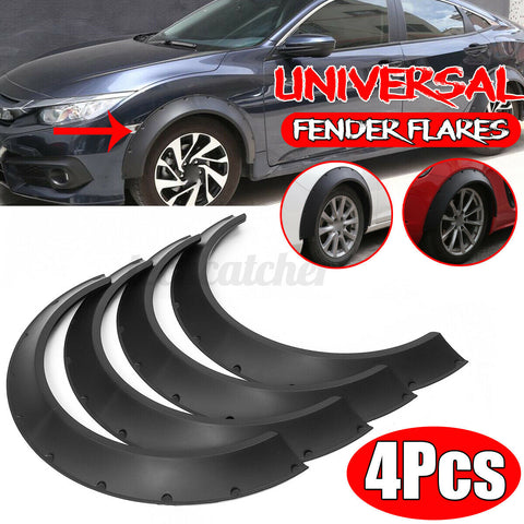 4Pcs Fender Flares 3.5'' Extra Wide Body Wheel Arches Cover Kit For HONDA Civic
