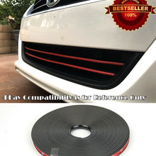 Black Rubber Overlay Trim Cover For Mercedes Smart Upper Lower Grille Air Dam