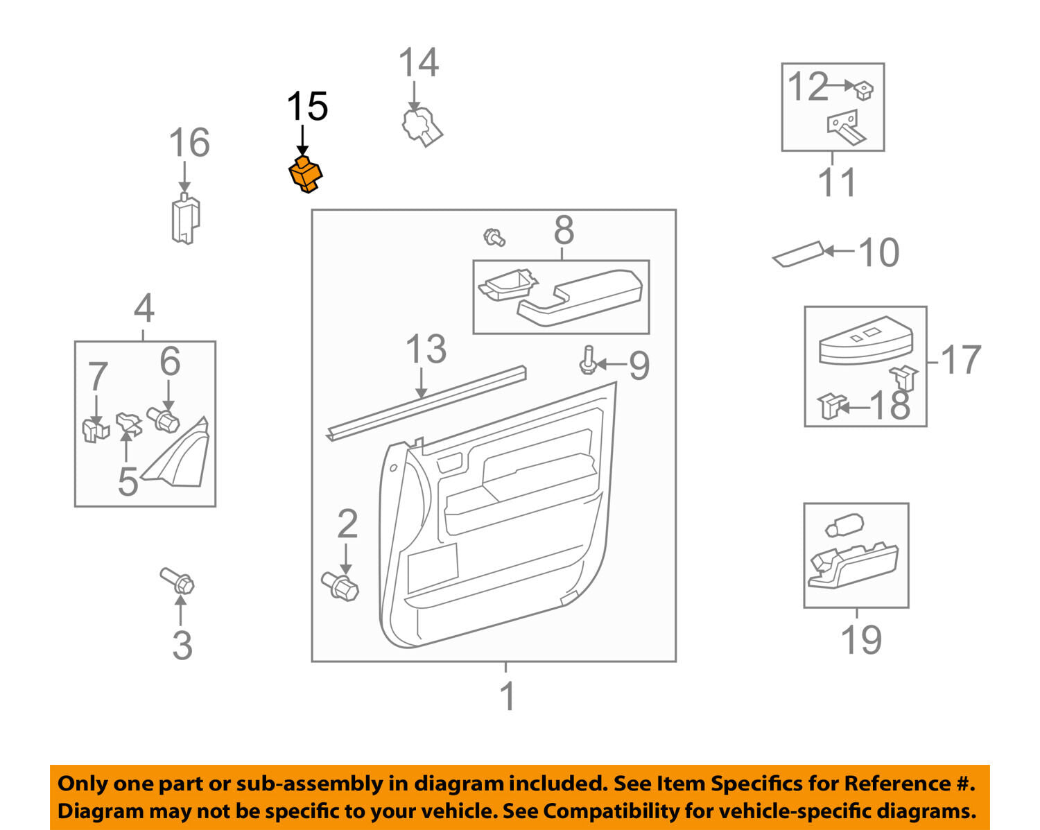 TOYOTA OEM 07-18 Tundra Front Door-Lock Switch 849300C010