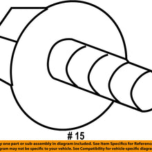 TOYOTA OEM Liftgate Tailgate-Sensor Screw 90159A0038