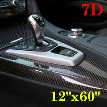 7D Glossy Carbon Fiber Vinyl Film Car Interior Wrap Stickers Auto Accessories US