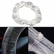 500 Pcs Disposable Plastic Steering Wheel Cover For Car Clear Plastic Protective