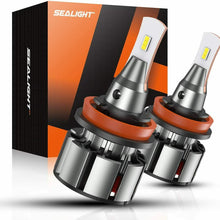 SEALIGHT H11/H8/H9 LED Headlight Bulbs - 6000K Hi/Low Beam / Fog Light Bulbs 2Pc