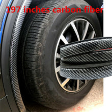 Car Fender Carbon Fiber Extension Wheel Eyebrow Strip Protector Lip Universal