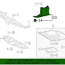 Genuine Toyota Rear Shield 51410-12181