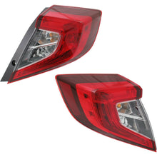 Tail Light For 2016-2018 Honda Civic Driver and Passenger Side Outer