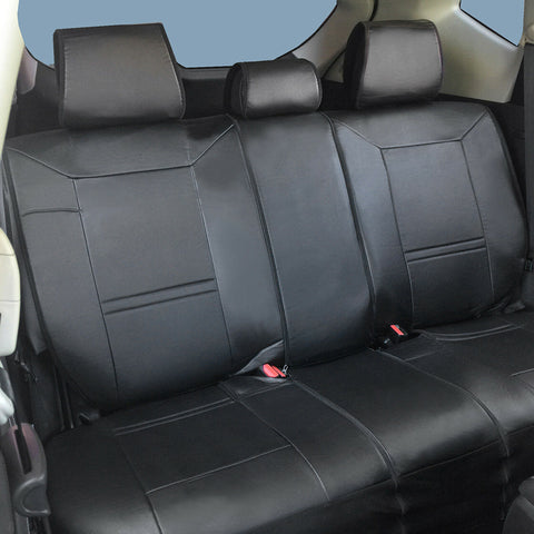 PU Leather Rear Semi-Custom Car Seat Covers Cushion Nissan 255R Black