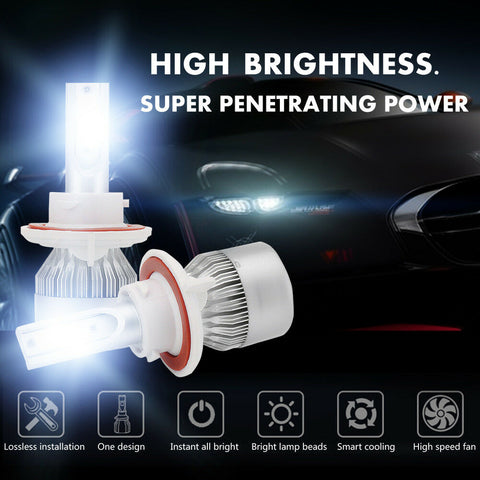 H13 9008 278250LM High Low Beam CREE LED Headlight Bulbs For Ford F150 2004-2014