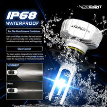 NOVSIGHT 10000LM H4/HB2/9003 LED Headlight Bulbs Dual Hi/Lo Kit 6500K Cool White
