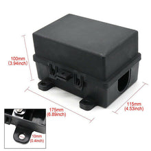 1pcs 21 Way Relay Fuse Box + Terminals 10x17.5x11.5cm Black Plastic Universal