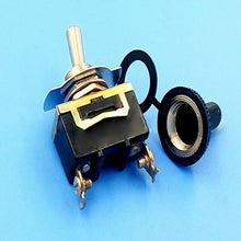 Heavy Duty ON/OFF Small SPST Toggle Switch Miniature & Waterproof Cover 15A