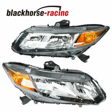 For 2012-2015 Honda Civic 4Dr Sedan Headlights Headlamps Replacement Left+Right
