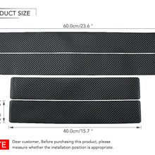 Parts Accessories 3D Carbon Fiber Car Door Sill Stickers Twill Weave Black Film