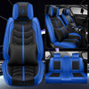 Luxury Car Seat Cover 5-Seats Cushions w/Pillows Head Rest Protector Full Set US