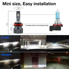 Bright LED Headlight Bulbs Kit H11 LED Low Beam Car HID Xezon Light Replacement