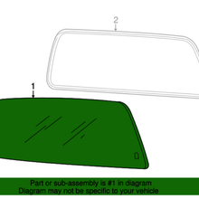 2008-2016 Ford Super Duty OEM Rear Back Window Glass Tinted 7C3Z-2542006-A