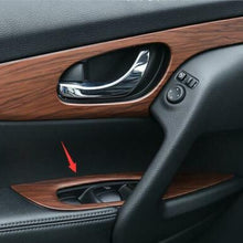 For Nissan Rogue 2014-2020 ABS Wood grain Car Window lift panel switch Trim 4PCS