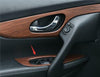 For Nissan Rogue 2014-2020 ABS Wood grain Car Window lift panel switch Trim 4PCS