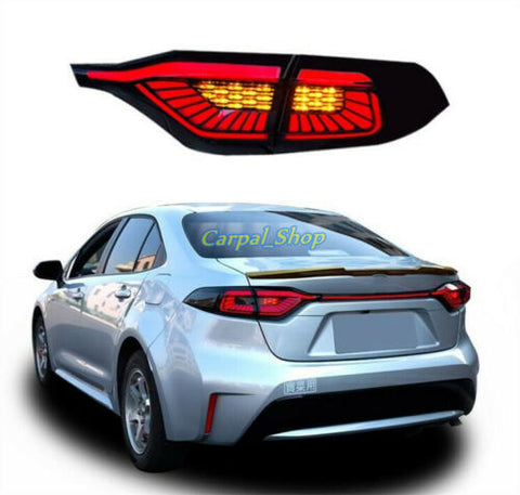 LED Smoky black Rear Lamps Assembly LED Tail Lights For 20-2021 Toyota Corolla