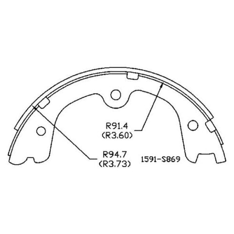 For Nissan Frontier 2005-2019 Omniparts Rear Parking Brake Shoes