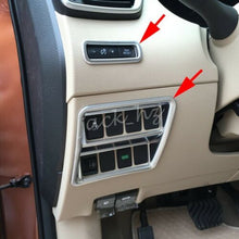Matte Chrome Dashboard Switch Cover Surrounds Accessories For Nissan Rogue Sport