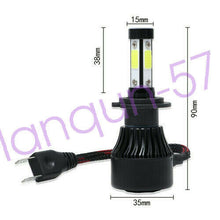 For Mercedes-Benz C250 C300 C350 Combo H7 High Low Beam LED Headlight Bulbs
