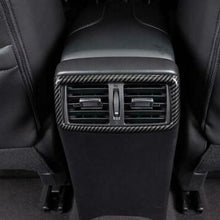 For Nissan Rogue 2014-2020 ABS Carbon Fiber Rear Row Air Outlets Vent Cover Trim