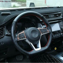 For Nissan Rogue 2014-2020 ABS Wood grain Car Inner Steering wheel cover Trim