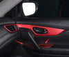 For Nissan Rogue 2014-2020 Red Carbon Fiber car Window lift panel switch cover