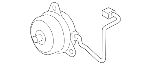 Genuine Toyota Fan Motor 16363-0T020