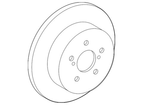 Genuine Toyota Disc Brake Rotor 42431-12310