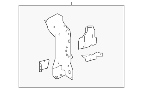 Genuine Toyota Radiator Support Side Panel 53202-47903