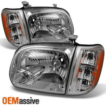 Fits 2005 06 Toyota Tundra Double | Crew Cab Headlights with Corner Lights Pair