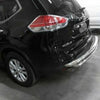 For Nissan Rogue 14-20 Black Horse Double Layer Polished Rear Bumper Guard