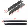 4pcs Universal Carbon Fiber Car Door Sill Scuff Plate Cover Panel Step Protector