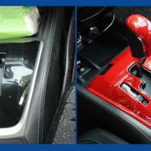For Nissan Rogue 2014-2020 ABS Red Carbon Fiber Car Gear shift panel Cover trim
