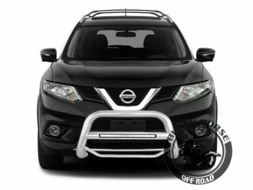 Black Horse LED Max Bull Bar Fits 14-20 Nissan Rogue Grille Guard Protect Bumper