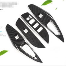 For Toyota Corolla 2019-2020 ABS Carbon fiber car Window lift panel switch Trim