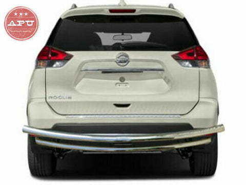 APU Fits 14-20 Nissan Rogue Stainless Double Layer Rear Bumper Protector Guard