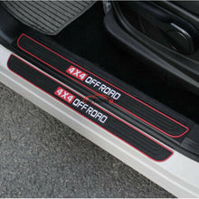 Auto Accessories Rubber Door Sill Protection Trim Scuff Plate Guard Car Stickers